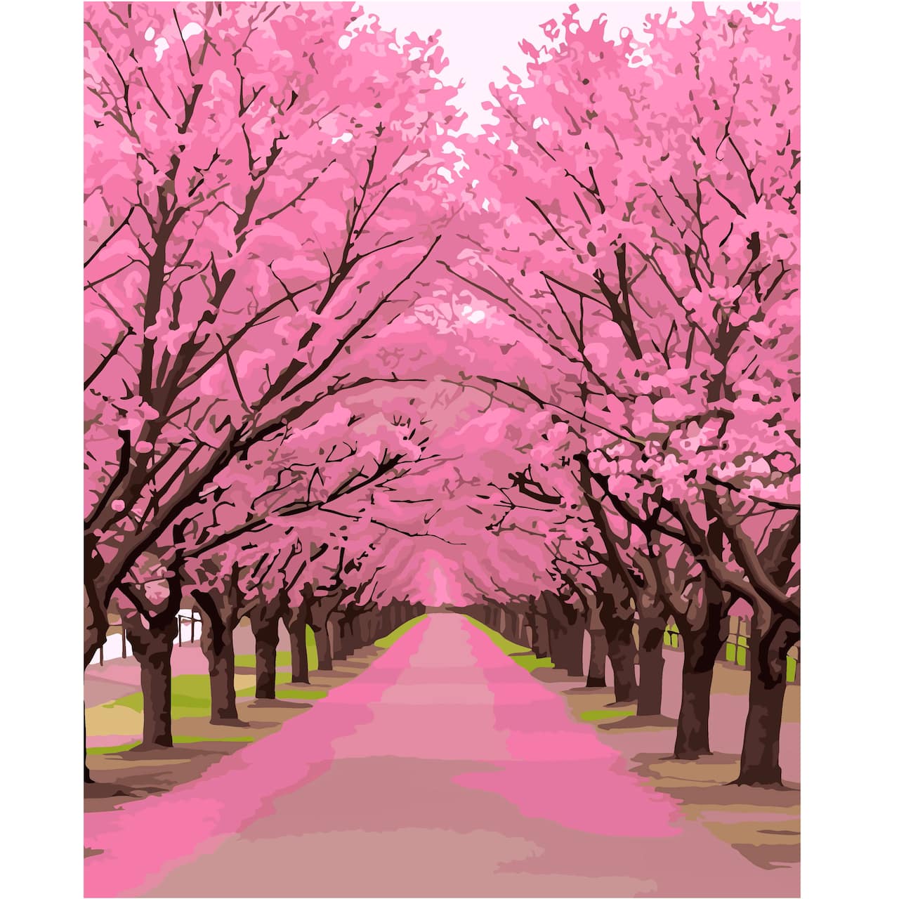 16" x 20" Cherry Tree Arch Paint-by-Number Kit by Artist's Loft®